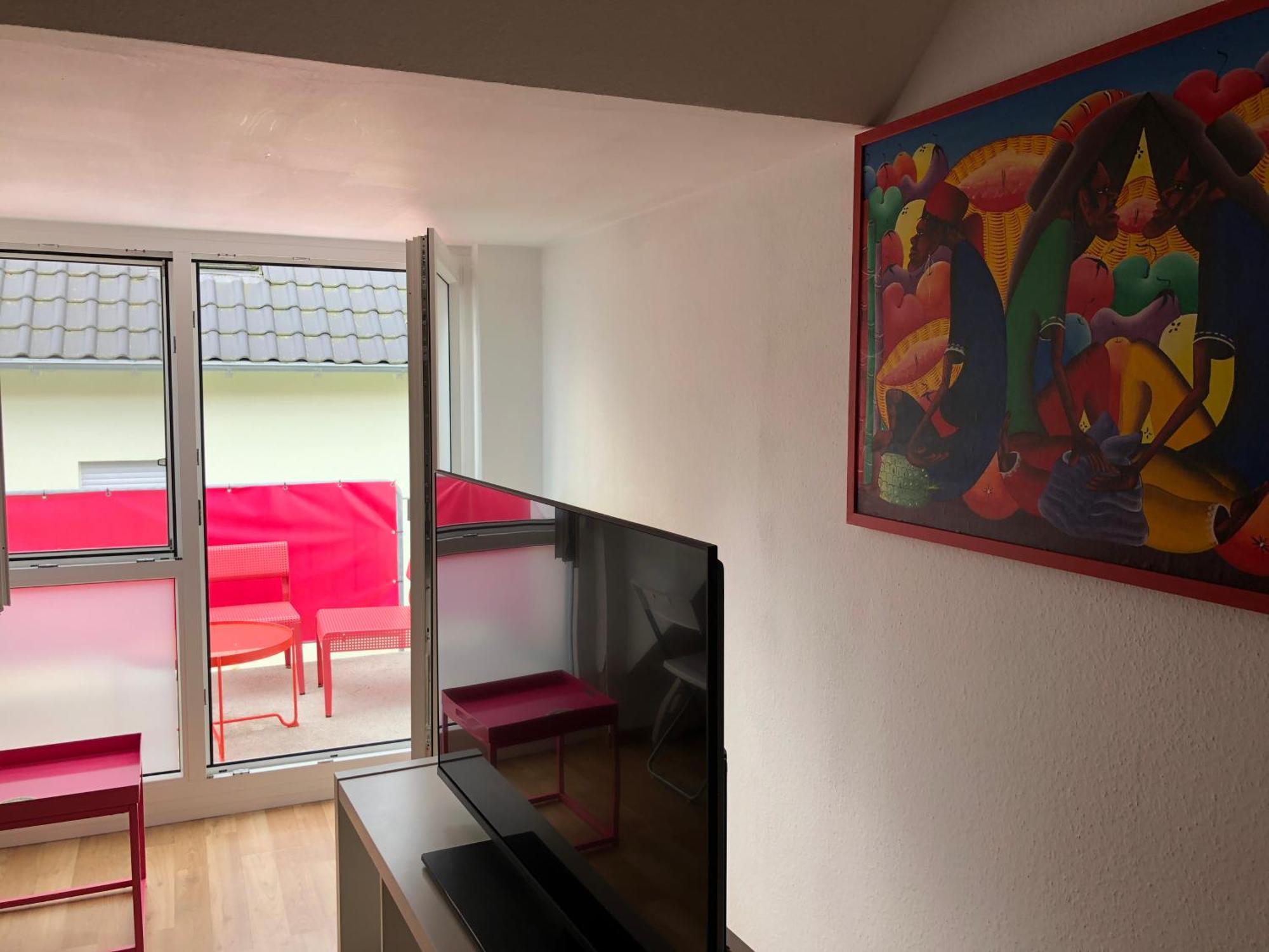 Studio Ochsenfurt Mit Sonnigem Balkon Eksteriør bilde