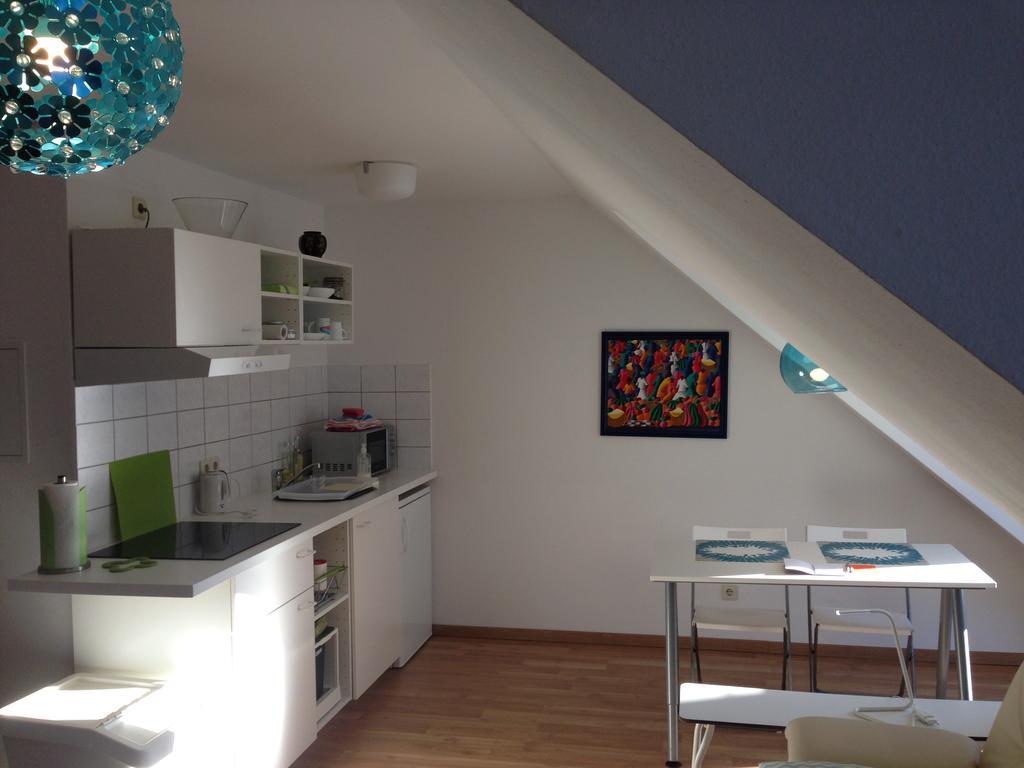 Studio Ochsenfurt Mit Sonnigem Balkon Eksteriør bilde